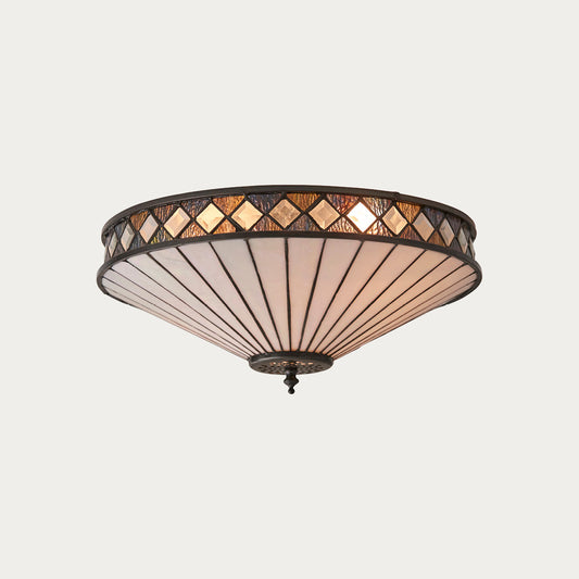 Tiffany glass and satin black
