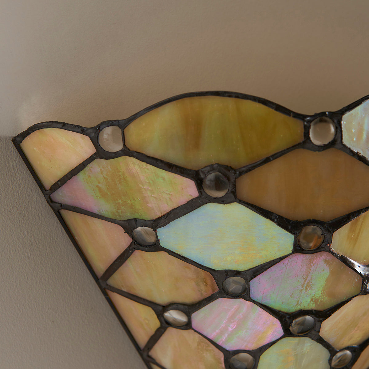 Tiffany glass and matt black