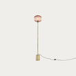 Antique Brass Plate & Pink Glass