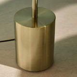 Antique Brass Plate & Grey Glass