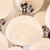 MADE Monroe Retro Ceiling Light in Chrome Plate with Gloss Opal Glass