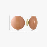 MADE Adrianne Pink Glass Wall Lamp in Polished Brass