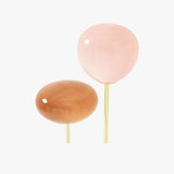 MADE Adrianne Modern Floor Lamp with Pink Toned Glass and Polished Brass