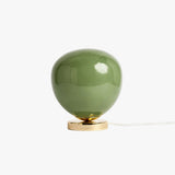 MADE Adrianne Green Glass Table Lamp in Polished Brass