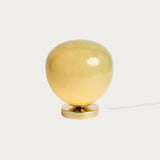 MADE Adrianne Green Glass Table Lamp in Polished Brass