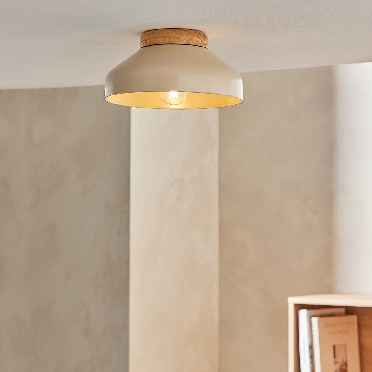 Cream & Natural Wood