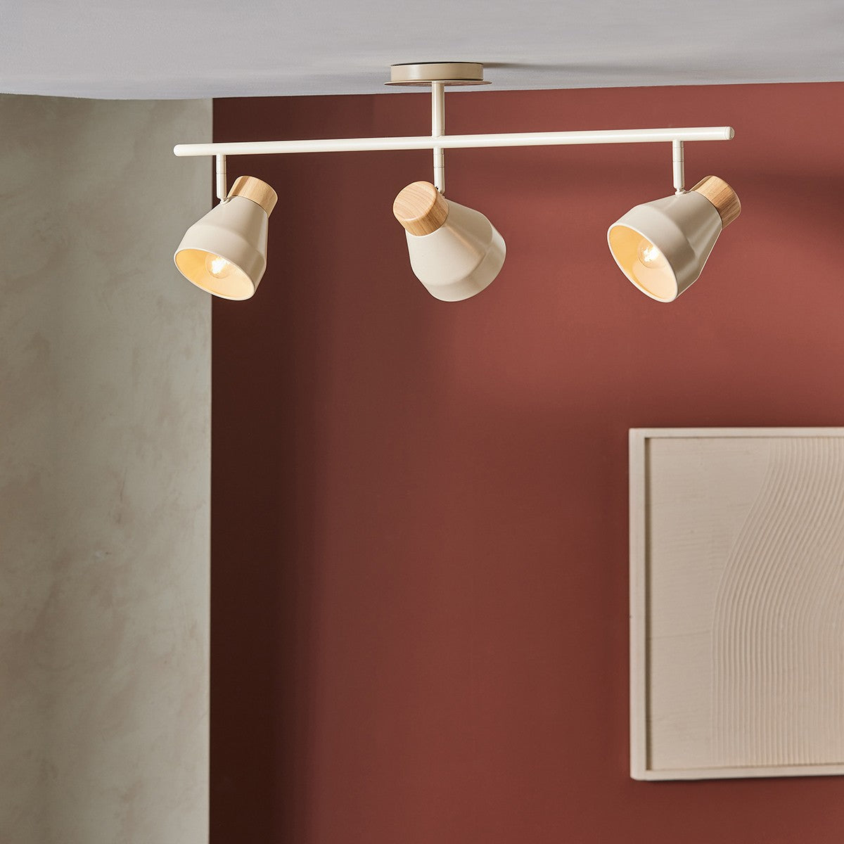 Cream & Natural Wood