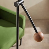 MADE Avery Black Floor Lamp with Dark Wood