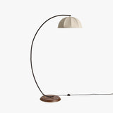 MADE Benny Arch Floor Lamp with Big Linen Lampshade
