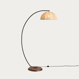 MADE Benny Arch Floor Lamp with Big Linen Lampshade