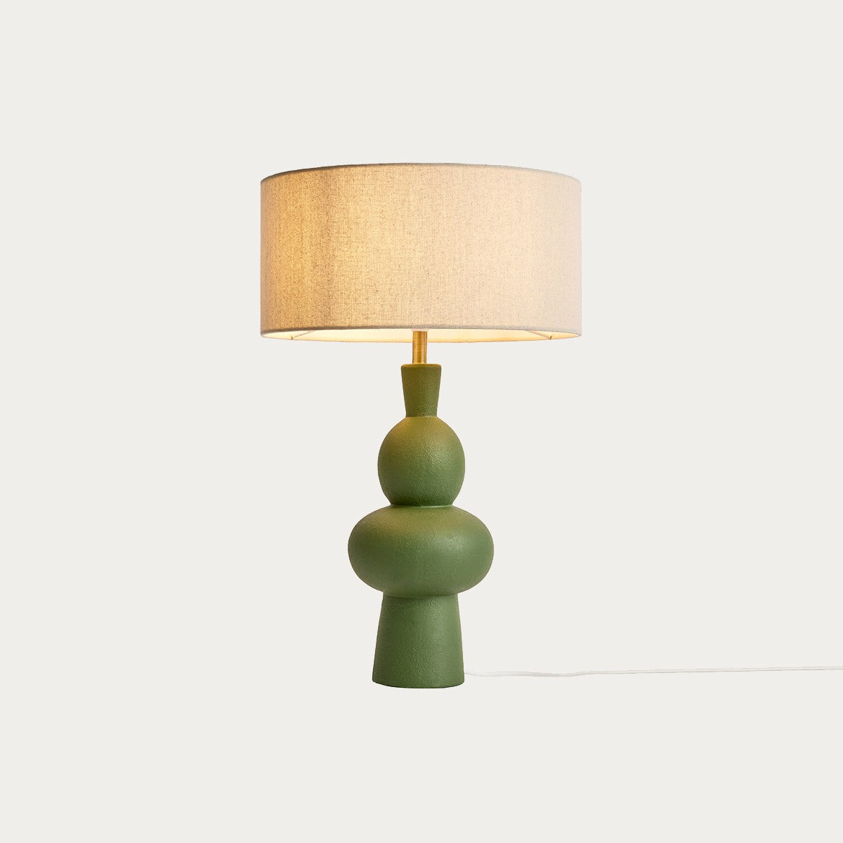 Green Ceramic & Cream Cotton Mix