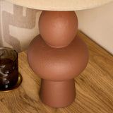 Brown Ceramic & Cream Cotton Mix