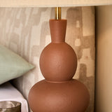 Brown Ceramic & Cream Cotton Mix