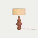 Brown Ceramic & Cream Cotton Mix