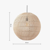 MADE Java Rattan Ceiling Lamp Shade with Round Design
