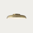 MADE Nura Bathroom Flush Ceiling Light in Antique Brass with Opal Diffuser