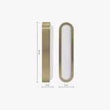 MADE Nura Antique Brass Bathroom Wall Light with Opal Glass