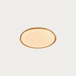 MADE Nura Flush Bathroom Ceiling Light in Wood Effect with Opal Diffuser