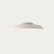 MADE Nura Flush Bathroom Ceiling Light in Matt Ivory with Opal Diffuser