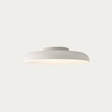 MADE Nura Flush Bathroom Ceiling Light in Matt Ivory with Opal Diffuser