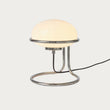 MADE Piper Chrome Table Lamp with Gloss Opal Glass