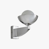 MADE Layla Modern Wall Light in Chrome with Gloss White Glass Lamp Shades