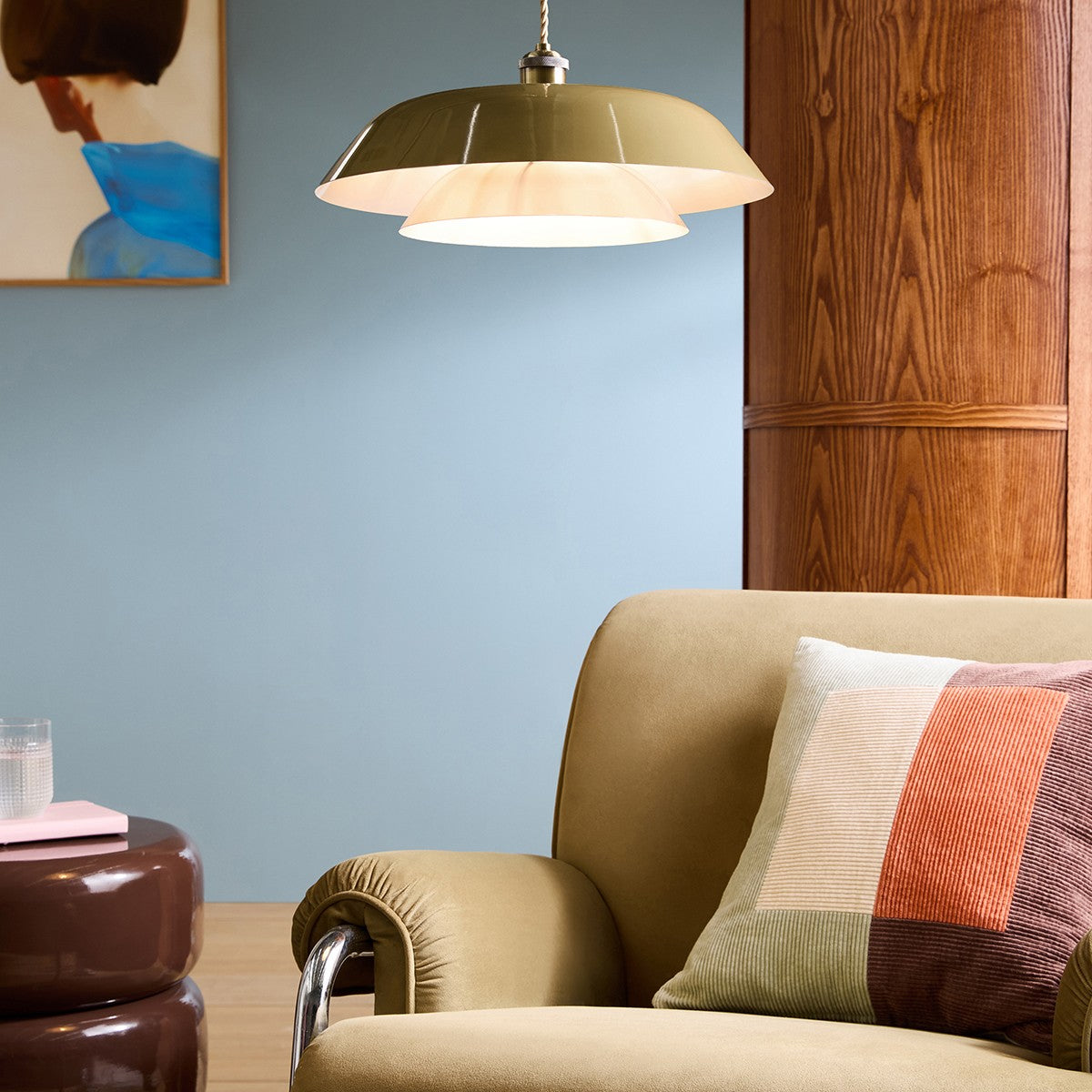 MADE Eero Chrome Ceiling Light Shade with Easy Fit Design