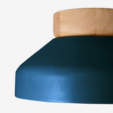 Navy Blue & Natural Wood