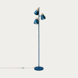 Navy Blue & Natural Wood