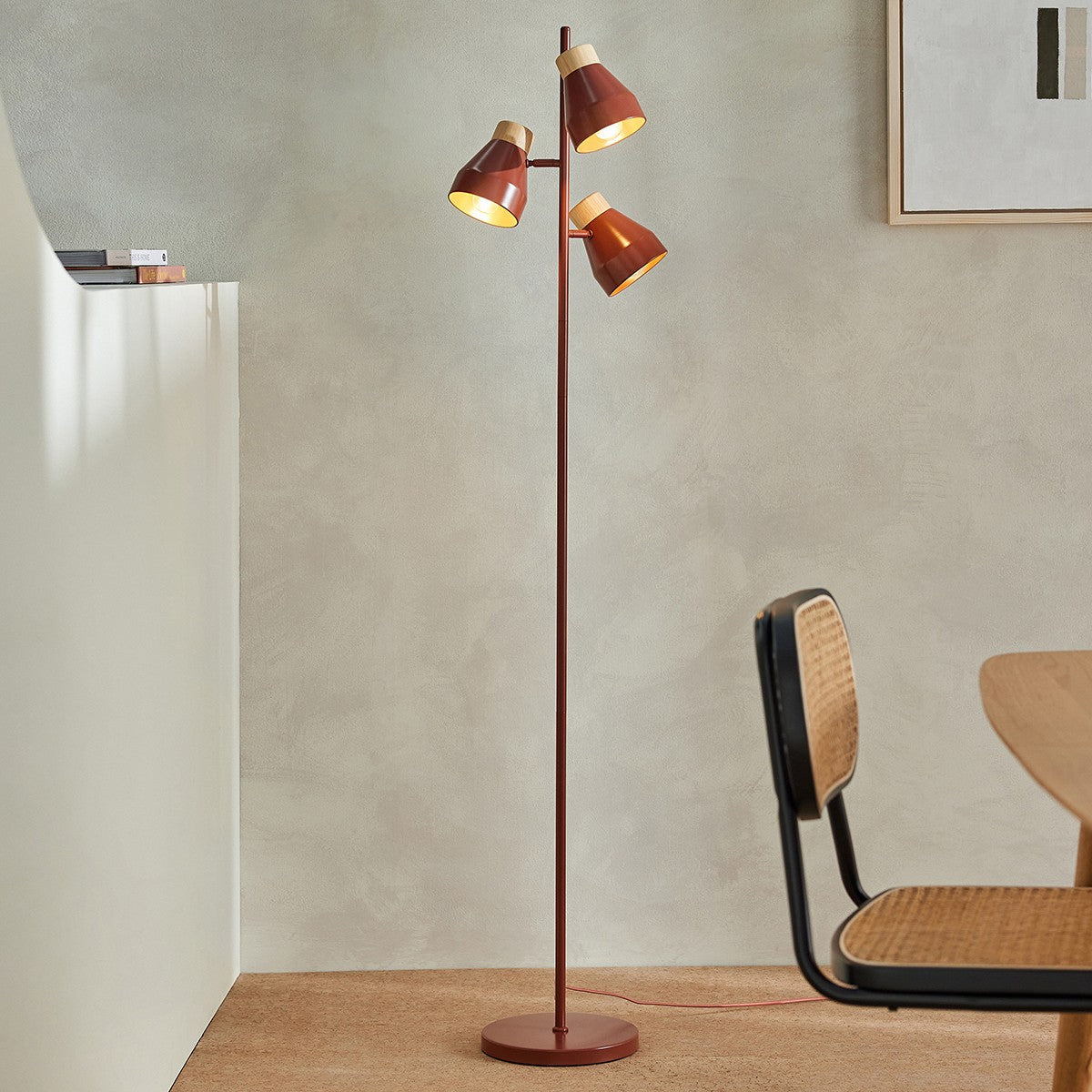 Terracotta & Natural Wood