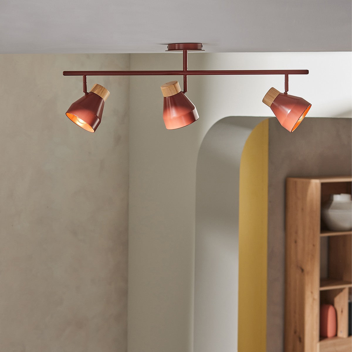 Terracotta & Natural Wood