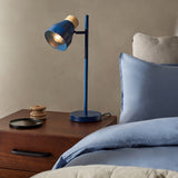 Navy Blue & Natural Wood