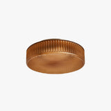 Amber Frosted Glass & Brushed Silver