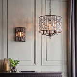 Bronte Wall Light in Bronze and Crystal