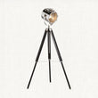 Farah Retro Tripod Floor Lamp in Nickel