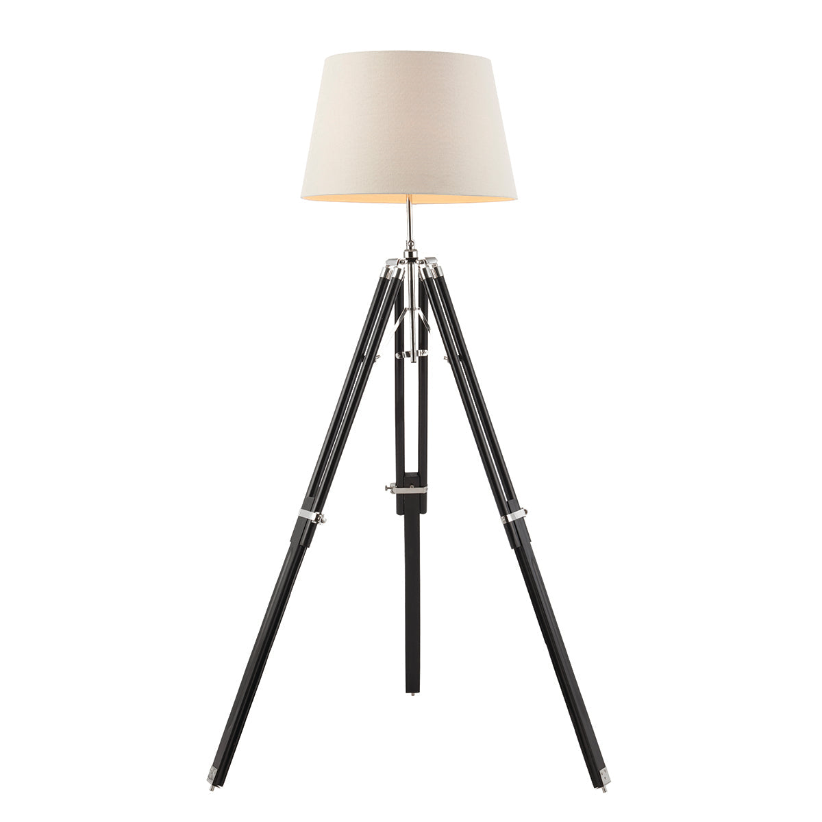 Darius Tripod Floor Lamp & Linen Shade
