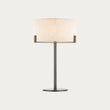 Elm Table Lamp in Bronze and Beige