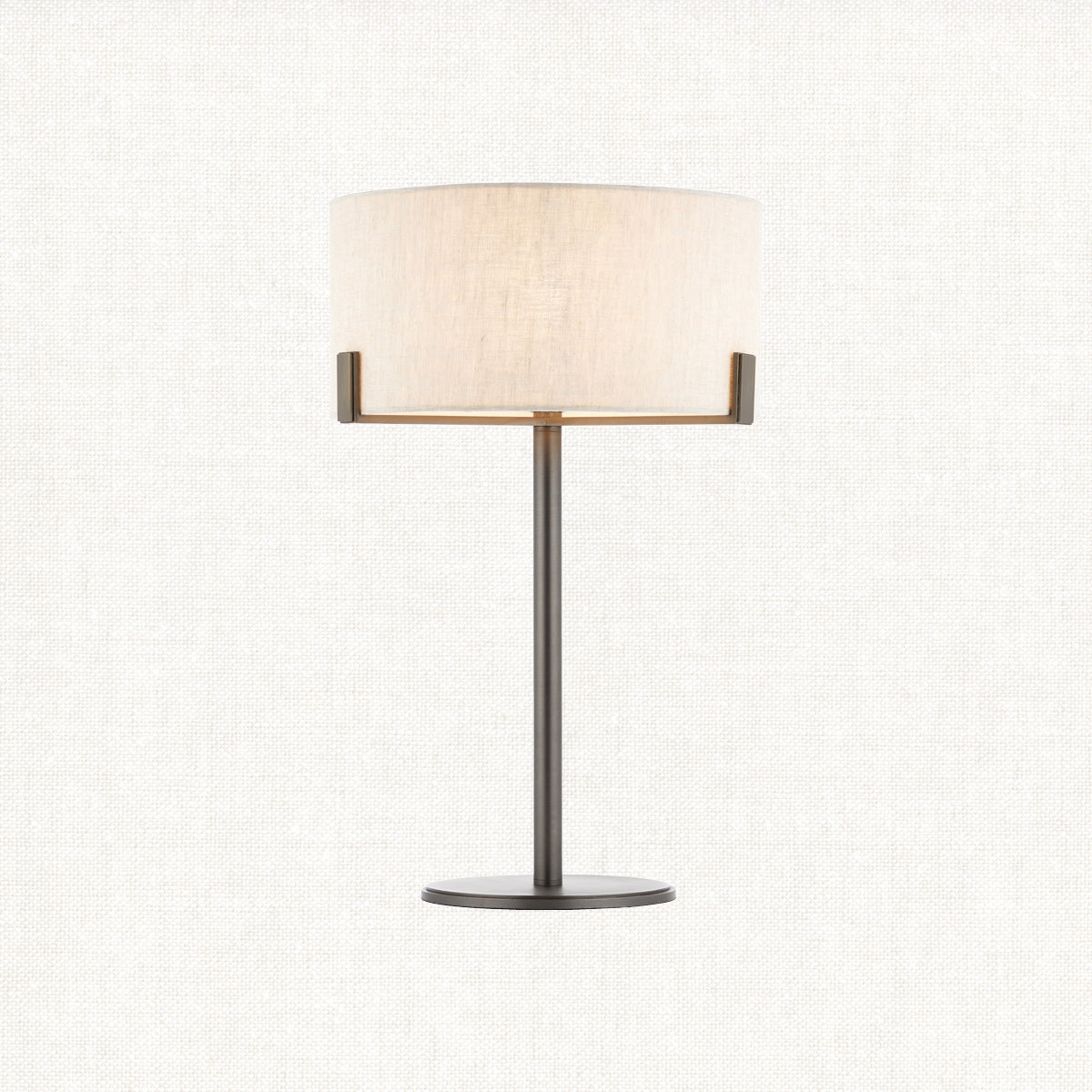 Elm Table Lamp in Bronze and Beige
