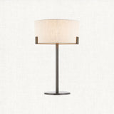 Elm Table Lamp in Bronze and Beige