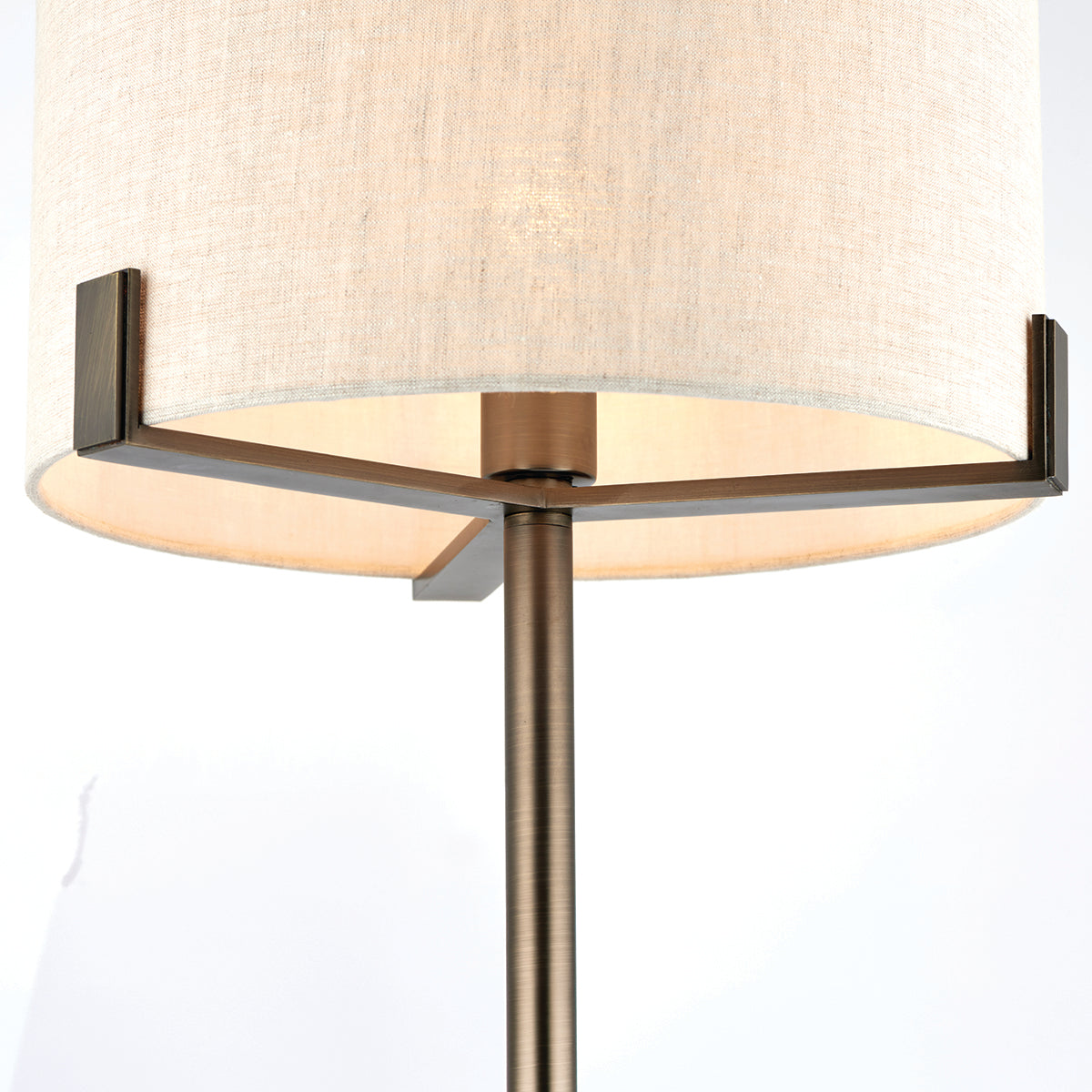 Elm Table Lamp in Bronze and Beige
