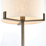 Elm Table Lamp in Bronze and Beige