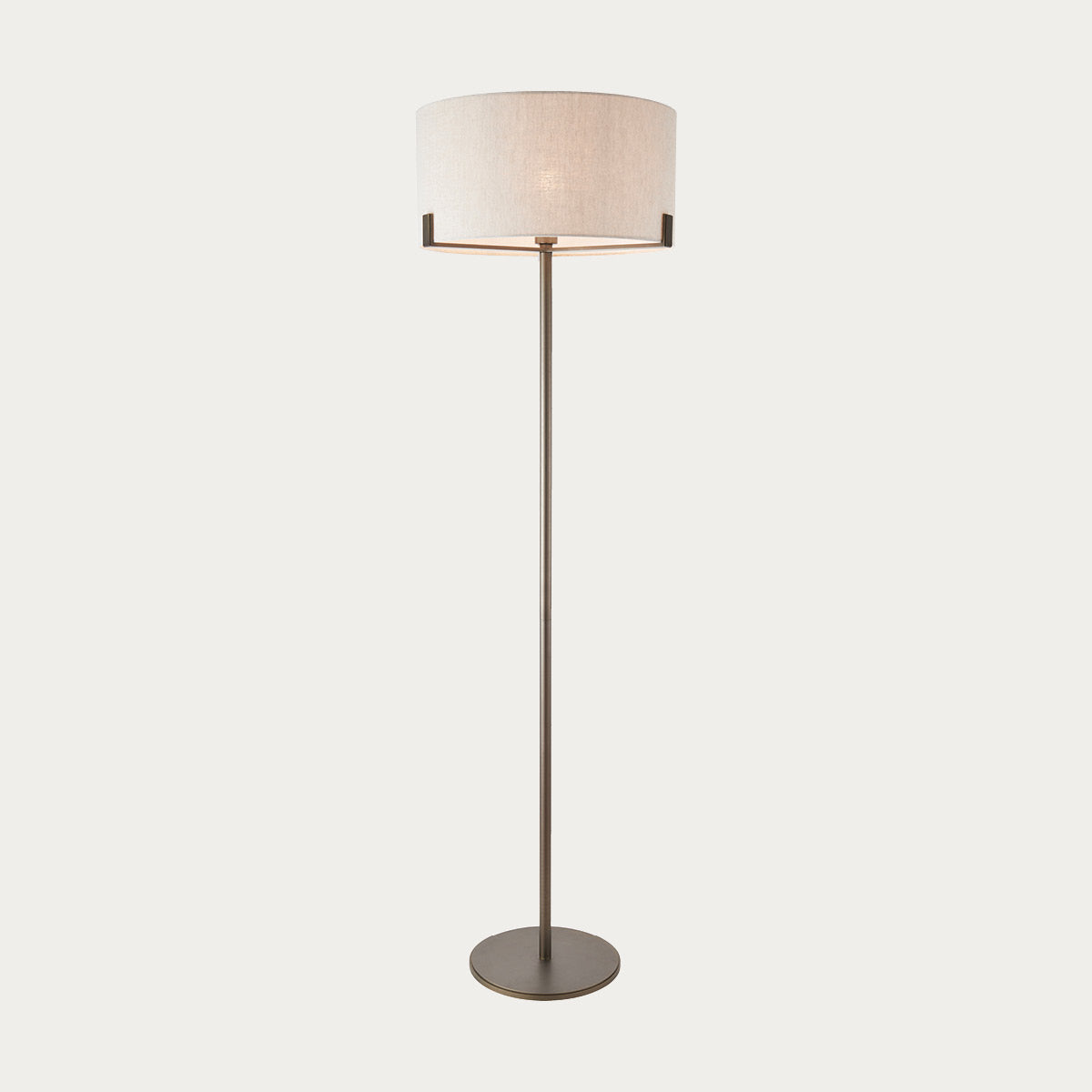 Elm Floor Lamp in Bronze and Beige