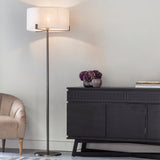 Elm Floor Lamp in Bronze and Beige