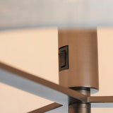 Elm Floor Lamp in Bronze and Beige
