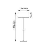 Elm Floor Lamp in Bronze and Beige