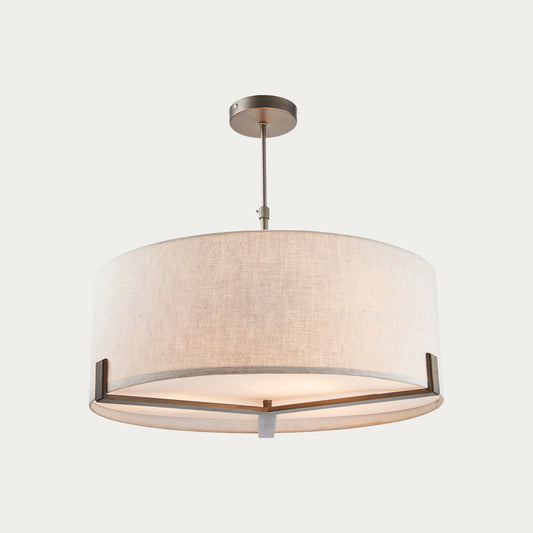 Elm Pendant in Bronze and Beige