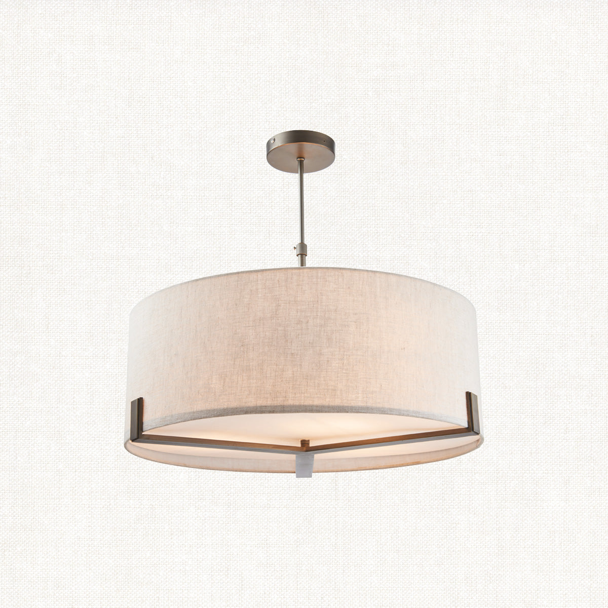 Elm Pendant in Bronze and Beige