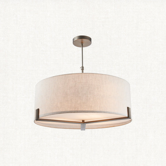Elm Pendant in Bronze and Beige