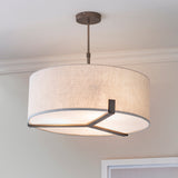 Elm Pendant in Bronze and Beige