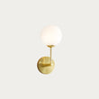 Moon Wall Light in Brushed Brass and Opal